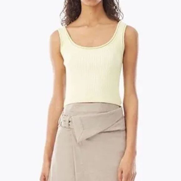 3.1 Philip Lim Yellow "Ribbed Stretch Wool Tank" Size Small - Picture 1 of 7